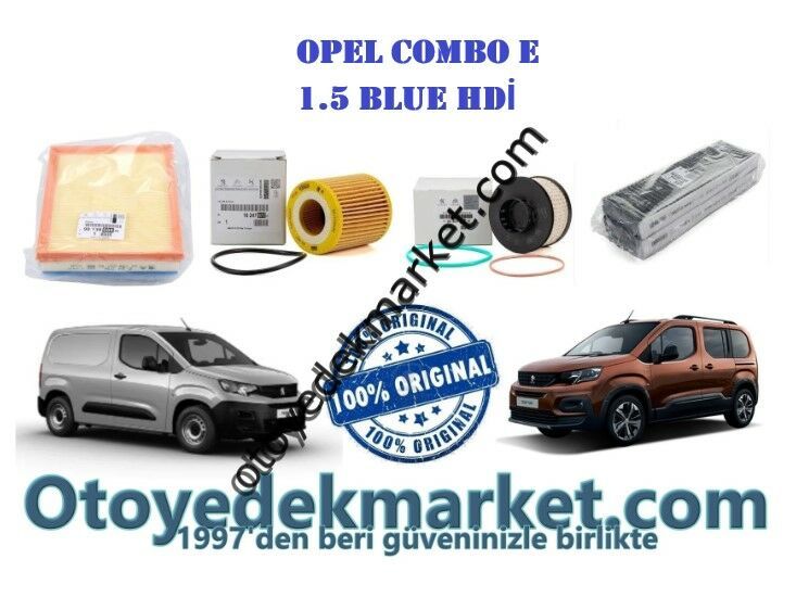 Opel combo E (2018-2024) 1.5 D Bakım Seti (Orijinal)
