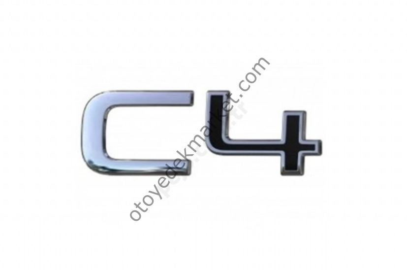 Citroen C4 (2021-2024) Arka ''C4'' Yazısı (Orijinal)