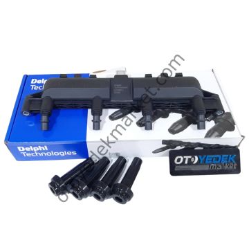 Peugeot 207 (2006-2012) 1.4 8v 75hp Benzinli Gri Soket Bobin (Delphi)