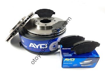 Citroen C3 ve DS3 (2003-2016) Ön Fren Disk Takımı ve Ön Fren Balata Takımı (Ayd)