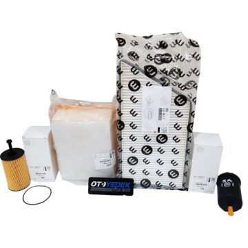 Peugeot 206 (1998-2005) 1.4 Benzinli Filtre Seti Yağsız (Orijinal)