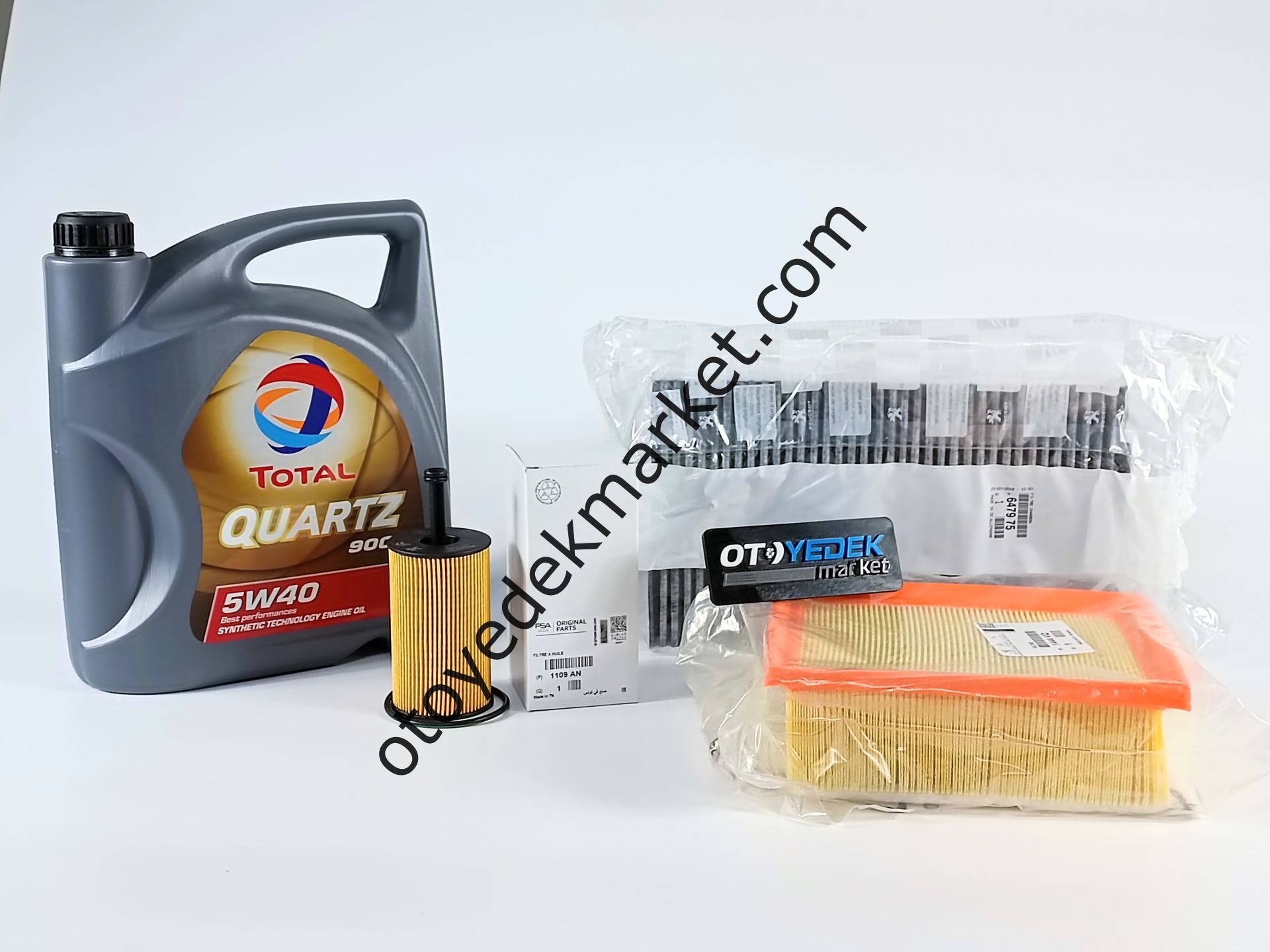 PEUGEOT 307 (2001-2009) 1.4 16V BENZİNLİ FİLTRE SETİ +5W40 yağ (ORİJİNAL)
