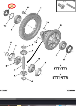 Citroen C5 (2008-2015) 1.6 Dizel Sağ-Sol Aks Keçe Takımı (Orijinal)