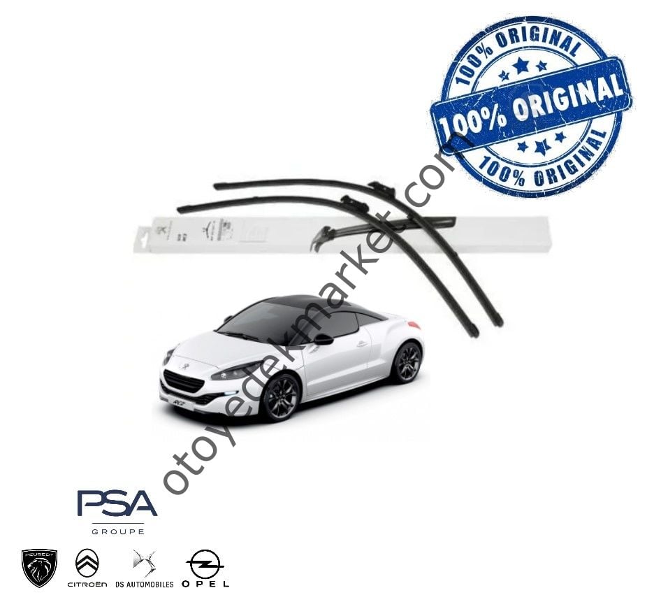 Peugeot RCZ (2009-2015) Ön Cam Silecek Süpürgesi Takımı (Orijinal)
