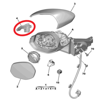 Peugeot 3008 (2024-2025) Sağ Dikiz Ayna Sinyal Lambası (Orijinal)