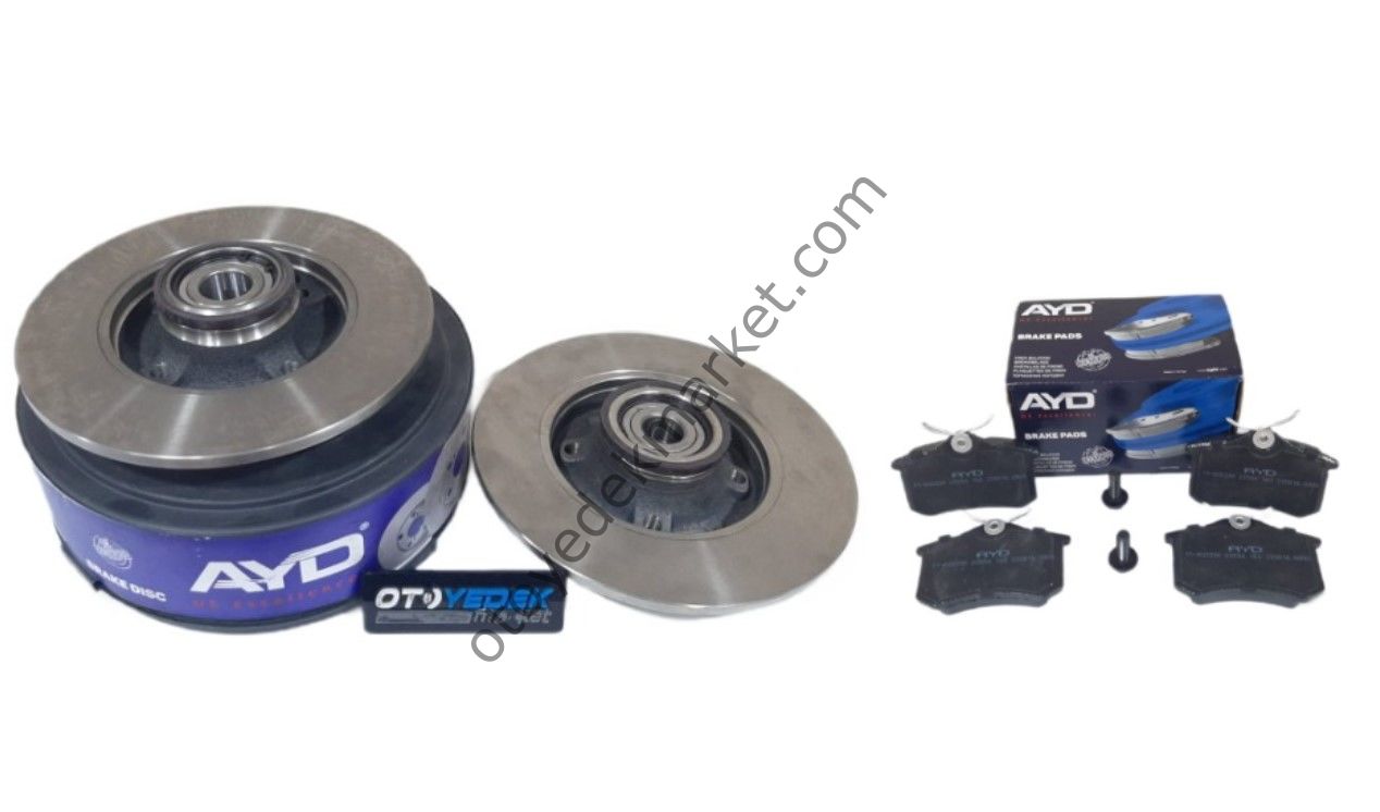 Peugeot 308 (2008-2013) Arka Fren Disk Takımı Ve Balata Seti (Ayd)
