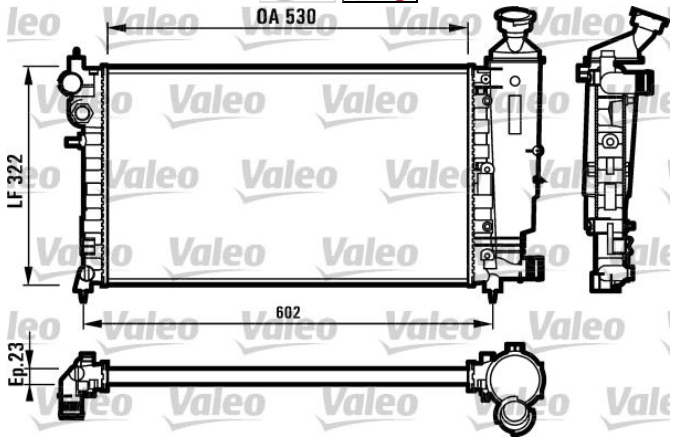 Citroen Saxo (1999-2003) 1.4 Benzinli Klimalı Manuet Su Radyatörü (Valeo)
