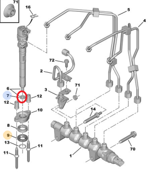 Citroen C3 (2004-2015) 1.6 Hdı Enjektör Pulu (Orijinal)