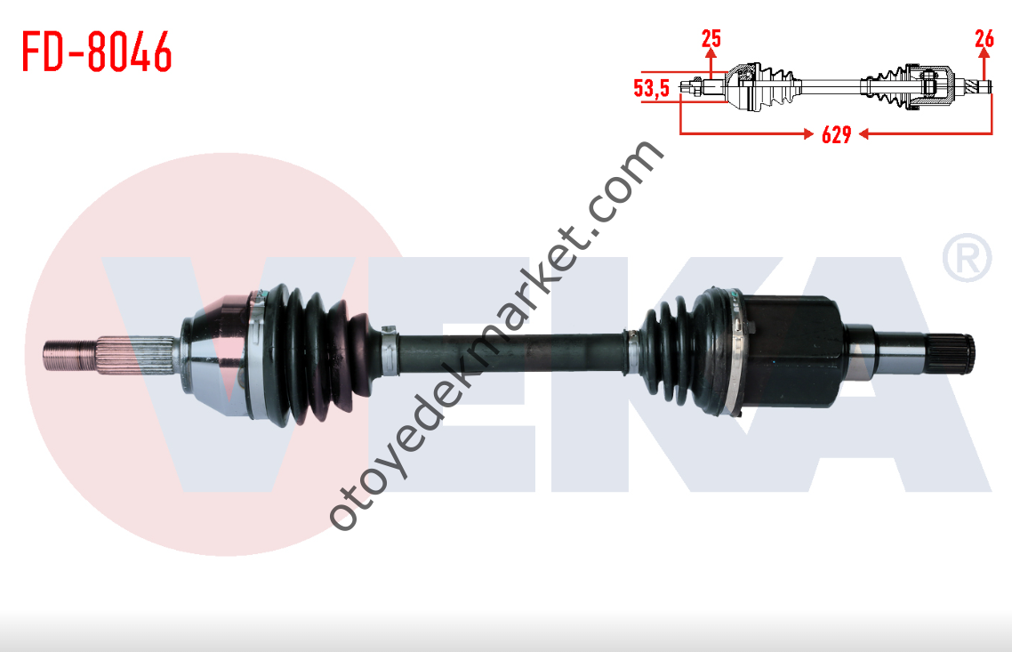 Ford Connect (2002-2013) Komple Aks Sol 1.8 Tdci (Veka)