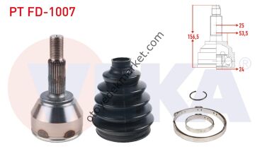 Ford Connect (2002-2013) Ön Aks Kafa Dış 75 Ps Sağ Sol (Veka)