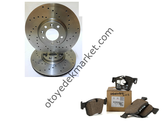 Peugeot 3008 (2016-2021) Ön Fren Spor Disk Ve Balata Takımı (Orijinal Eurorepar)