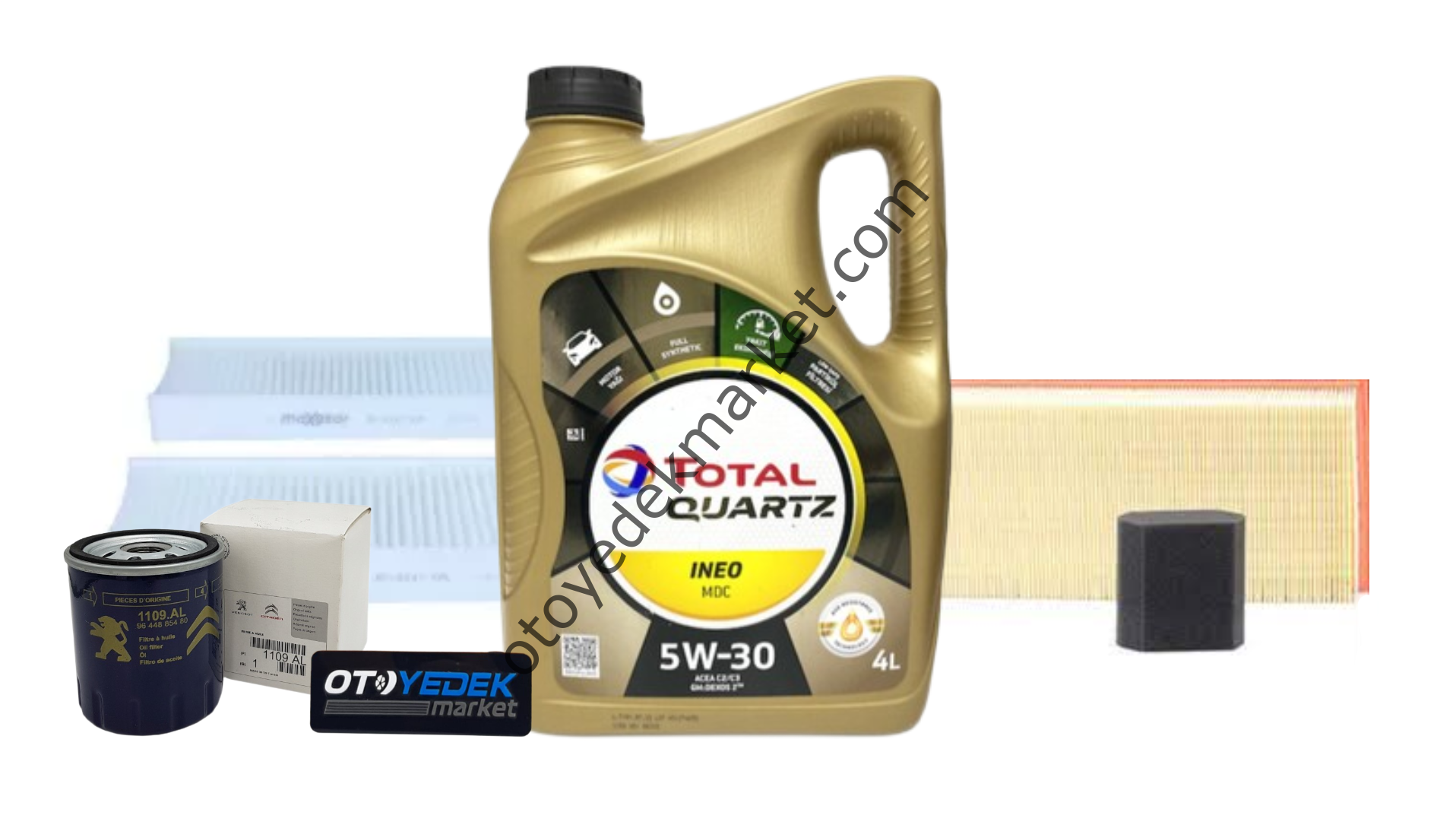 Opel Crossland X ve Crossland (2017-2023) 1.2 Turbo Benzinli Filtre Seti ve Motor Yağı (İthal)