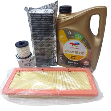 Peugeot 5008 (2017-2023) 1.6 PureTech Benzinli Karbon Polenli Filtre Bakım Seti + 5w30 Yağ(Orijinal)