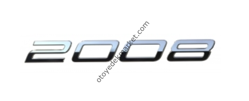Peugeot 2008 (2023-2024) Arka ''2008'' Yazısı (Orijinal)
