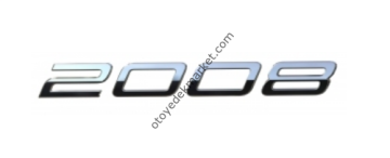 Peugeot 2008 (2023-2024) Arka ''2008'' Yazısı (Orijinal)