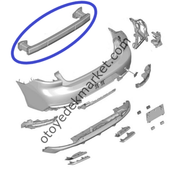 Peugeot 508 (2019-2023) Arka Tampon Demiri (Orijinal)