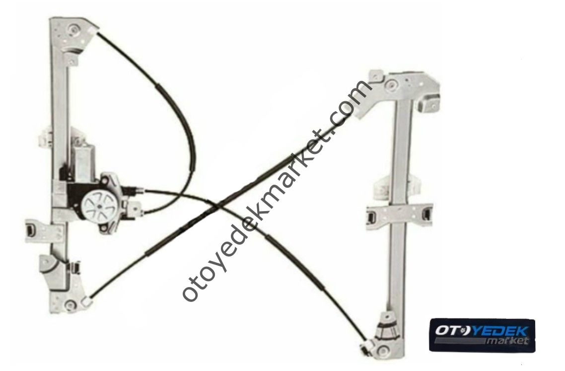Citroen Berlingo (1996-2008) Ön Sol Elektrikli Cam Krikosu (İthal)