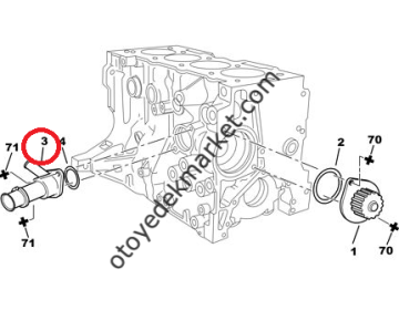 Citroen Xsara (1997-2001) 1.6 Su Taksimatı/Kollektörü Bloktaki (İthal)