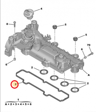 PEUGEOT BİPPER (2008-2013) 1,4 HDİ SUBAP KAPAK CONTASI (İTHAL)