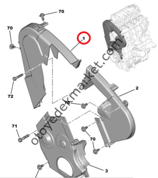 PEUGEOT 406 2,0 HDI TRİGER ÜST KAPAĞI(ORJİNAL)