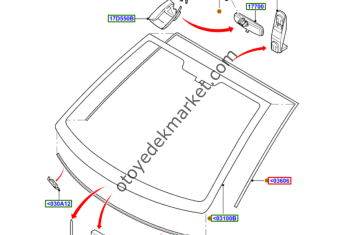 Ford Fiesta (2004-2008) Ön Cam Komple Isıtmasız Sensörlü (Otosan)