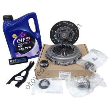 Peugeot 206 (2003-2011) 1,4 Dizel Debriyaj Seti (Orijinal) Aks Keçeleri Elf Yağ Çatal