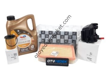 Citroen C5 (2003-2010) 1.6 Hdı Filtre Bakım Seti (Orijinal) Ve 5w40 Motor Yağ