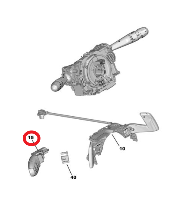 DS7 (2018-2026) Hız Sabitleme Kolu (Orijinal)