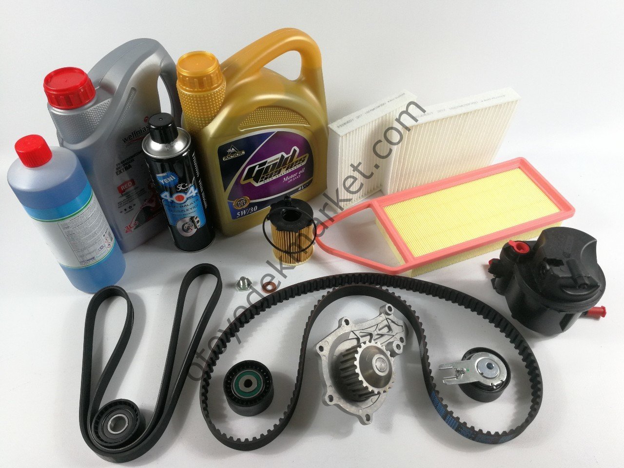 PEUGEOT 207 (2006-2011) 1.4 HDI AĞIR BAKIM SETİ + 5W30 MOTOR YAĞLI (Dayco)