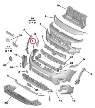 Citroen Berlingo (2024-2025) Ön Tampon (Orijinal)