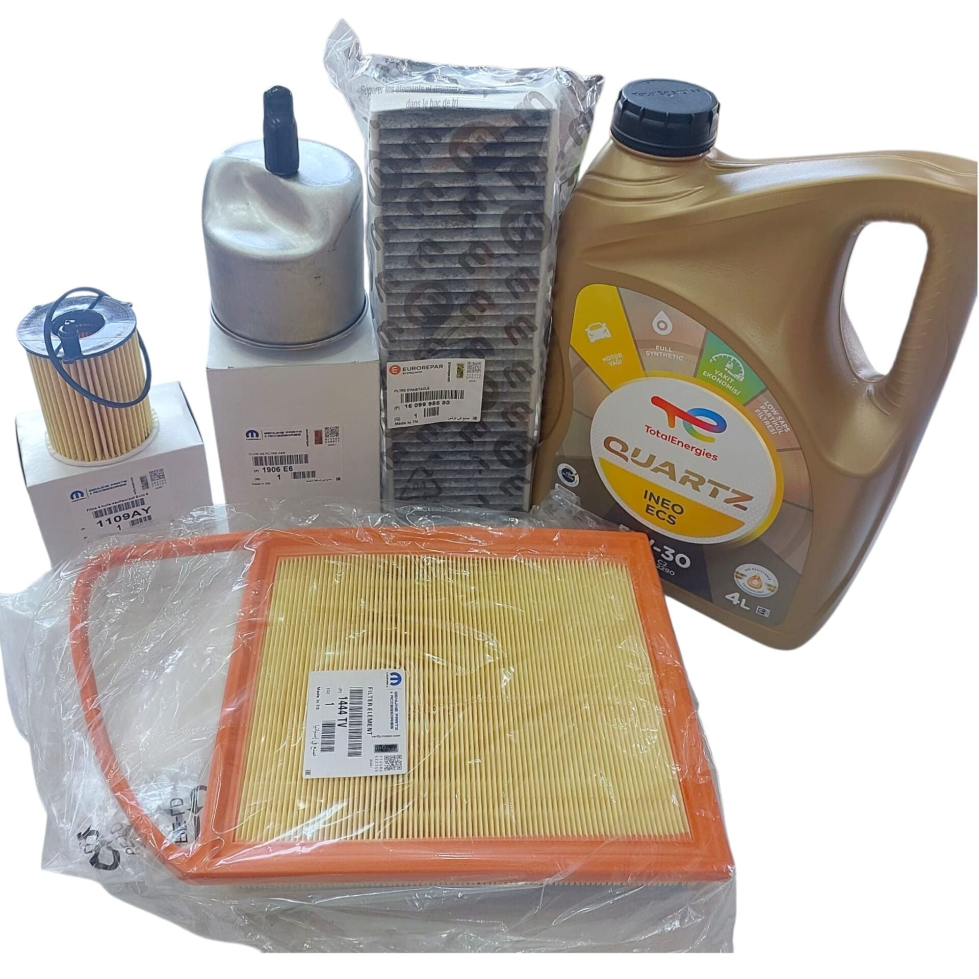 Citroen C4 Picasso (2011-2017) Filtre Seti Ve 5w30 Motor Yağ (Orijinal)