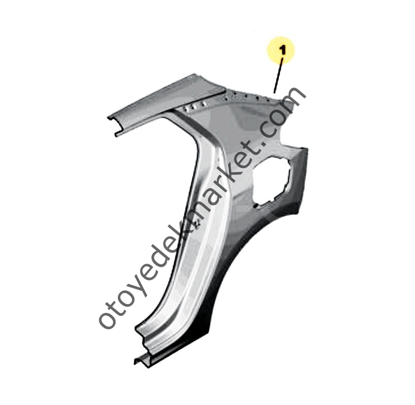 Opel Corsa (2020-2025) Sol Arka Çamurluk (Orijinal)
