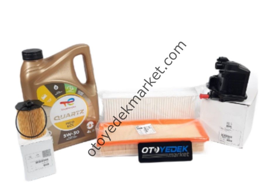 Citroen C4 Picasso (2006-2010) 1,6 Hdı Filtre Seti + 5w30 Motor Yağ (Orijinal)