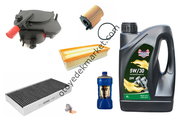 PEUGEOT 407 1,6 HDI FİLTRE SETİ 5W30 YAĞLI (İTHAL)