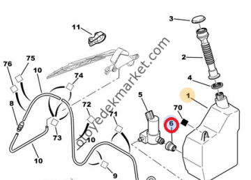 PEUGEOT 306 (1994-2001) CAM SU MOTOR CONTASI  (ORİJİNAL)