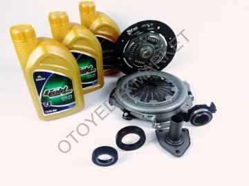 Peugeot 206 1.4 Benzinli Debriyaj Seti+Sağ ve Sol Aks Keçesi+Şanzıman Yağı+Prizdirek Keçesi+Temizleme Spreyi (Frow)