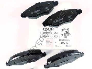 Peugeot 206 (1999-2012) Ön Fren Balata Takımı (Orjinal)
