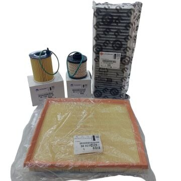 Peugeot 5008 (2016-2018) 1.6 Euro6 BlueHdi Filtre Bakım Seti ve 5w30 Yağ (Orijinal)