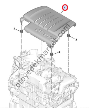 Citroen C3 (2006-2010) 1,6 Hdi Motor Üst Muhafaza (İthal)
