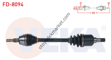 Ford Connet (2014-2017) 1.6 Tdci Ön Aks Komple Sol (Veka)