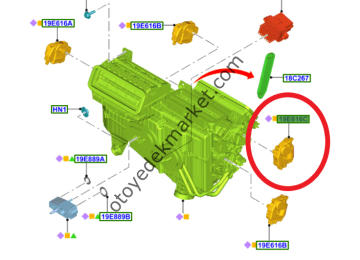 Ford Mondeo (2014-2022) Kalorifer Kontrol Motor Ünitesi (Otosan)