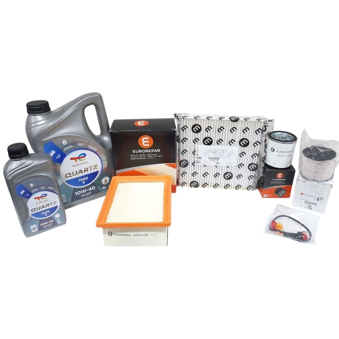 Peugeot Partner (2003-2008) 2.0 HDI  Filtre Bakım Seti (Orijinal Eurorepar) Ve 10w40 Motor Yağ