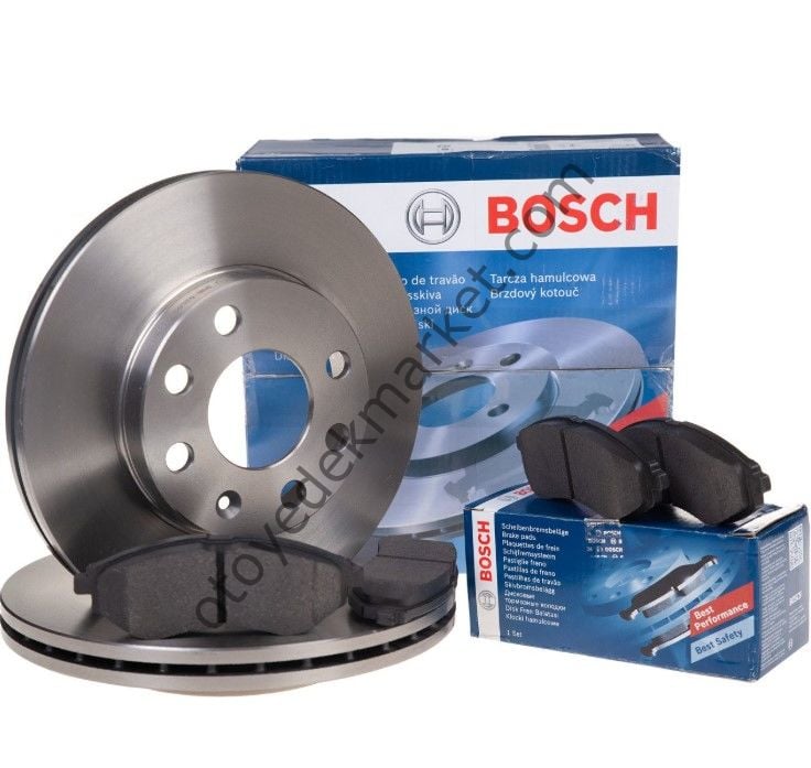 Citroen Nemo (2008-2017) Ön Fren Disk Takımı ve Fren Balata Takımı Seti (Bosch)