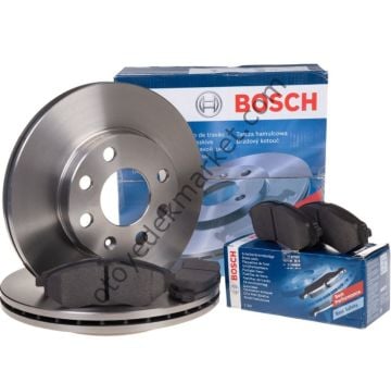 Citroen Nemo (2008-2017) Ön Fren Disk Takımı ve Fren Balata Takımı Seti (Bosch)