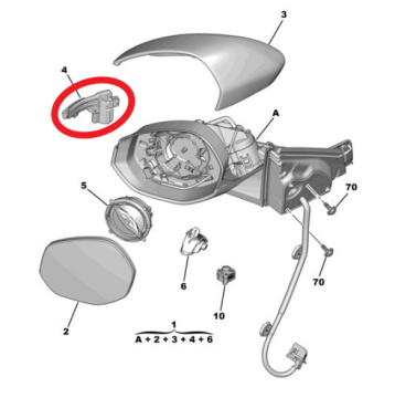 Peugeot 5008 (2024-2026) Sağ Dikiz Ayna Sinyal Lambası (Orijinal)