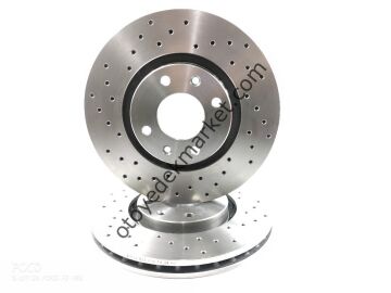 Peugeot Partner Tepee (2008-2018) 302mm Delikli Spor Ön Fren Disk Takımı (Wagenburg)