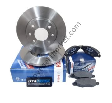 Peugeot 106 (1991-2002) 1.4-1.6  Benzinli Ön Fren Disk Takımı Ve Balata Seti (Bosch)