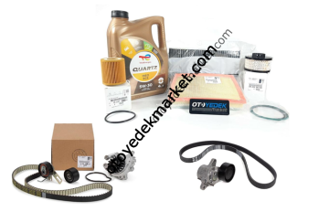 Opel Crossland (2018-2022) 1.5 Dizel Ağır Bakım Seti (ORJİNAL) Tüm Filtreler Triger Devirdaim Alternatör Seti PSA (Orijinal)