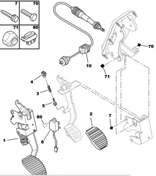 PEUGEOT PARTNER (1998-2008) 1,4 BENZİNLİ OTOMATİK KURMALI DEBRİYAJ TELİ (ORİJİNAL)