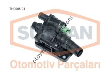 Ford Focus (2004-2009) Termostat Gövdesi Komple (Supsan)